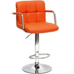 Барный стул Barneo N-69 Kruger Arm Оранжевый в Нижневартовске - nizhnevartovsk.mebel24.online | фото