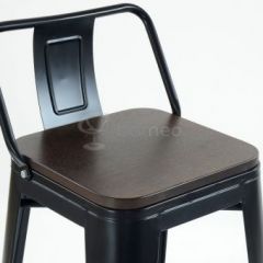 Барный стул N-238 Tolix Wood style Черный в Нижневартовске - nizhnevartovsk.mebel24.online | фото 3