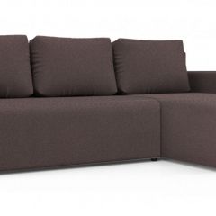 Диван угловой Алиса 3 Bahama PLUM - Teos Dark Brown в Нижневартовске - nizhnevartovsk.mebel24.online | фото