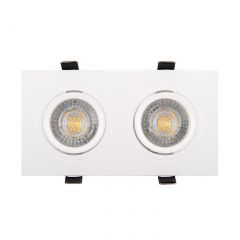 DK3022-WH Встраиваемый светильник, IP 20, 10 Вт, GU5.3, LED, белый, пластик в Нижневартовске - nizhnevartovsk.mebel24.online | фото