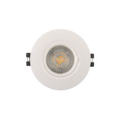 DK3028-WH Встраиваемый светильник, IP 20, 10 Вт, GU5.3, LED, белый, пластик в Нижневартовске - nizhnevartovsk.mebel24.online | фото