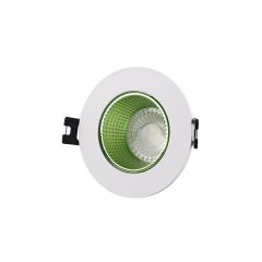 DK3061-WH+GR Встраиваемый светильник, IP 20, 10 Вт, GU5.3, LED, белый/зеленый, пластик в Нижневартовске - nizhnevartovsk.mebel24.online | фото