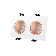 DK3072-WBR Встраиваемый светильник, IP 20, 10 Вт, GU5.3, LED, белый/бронзовый, пластик в Нижневартовске - nizhnevartovsk.mebel24.online | фото 2