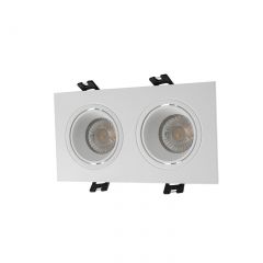 DK3072-WH Встраиваемый светильник, IP 20, 10 Вт, GU5.3, LED, белый/белый, пластик в Нижневартовске - nizhnevartovsk.mebel24.online | фото