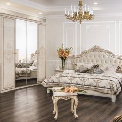 Комод 4 ящика с Зеркалом ППУ (крем) коллекция Патрисия в Нижневартовске - nizhnevartovsk.mebel24.online | фото 5