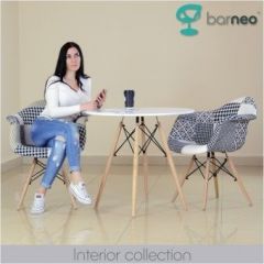 Кресло Barneo N-14 Patchwork черно-белый в Нижневартовске - nizhnevartovsk.mebel24.online | фото 3