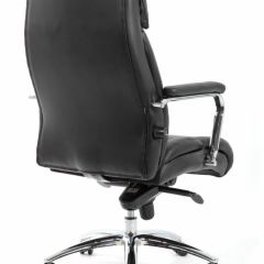 Кресло BRABIX PREMIUM "Phaeton EX-502" (кожа с компаньоном, хром, черное) 530882 в Нижневартовске - nizhnevartovsk.mebel24.online | фото 4