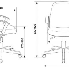 Кресло Бюрократ CH-808-LOW/#B черный 3С11 в Нижневартовске - nizhnevartovsk.mebel24.online | фото 4