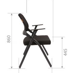 Кресло для посетителей CHAIRMAN NEXX (ткань стандарт черный/сетка DW-61) в Нижневартовске - nizhnevartovsk.mebel24.online | фото 7