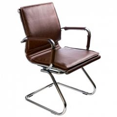 Кресло для посетителя Бюрократ CH-993-Low-V/Brown коричневый в Нижневартовске - nizhnevartovsk.mebel24.online | фото
