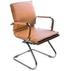 Кресло для посетителя Бюрократ CH-993-Low-V/Camel светло-коричневый в Нижневартовске - nizhnevartovsk.mebel24.online | фото