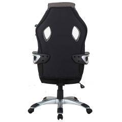 Кресло компьютерное BRABIX Techno GM-002 (ткань) черное/серое, вставки белые (531815) в Нижневартовске - nizhnevartovsk.mebel24.online | фото 6