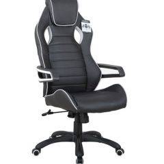Кресло компьютерное BRABIX Techno Pro GM-003 (экокожа черное/серое, вставки серые) 531814 в Нижневартовске - nizhnevartovsk.mebel24.online | фото 2