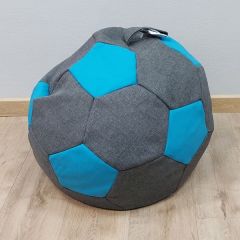 Кресло-мешок Мяч S (Savana Grey-Neo Azure) в Нижневартовске - nizhnevartovsk.mebel24.online | фото