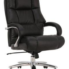 Кресло офисное BRABIX PREMIUM "Bomer HD-007" (рециклированная кожа, хром, черное) 531939 в Нижневартовске - nizhnevartovsk.mebel24.online | фото