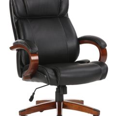 Кресло офисное BRABIX PREMIUM "Magnum EX-701" (дерево, рециклированная кожа, черное) 531827 в Нижневартовске - nizhnevartovsk.mebel24.online | фото
