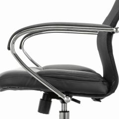 Кресло офисное BRABIX PREMIUM "Stalker EX-608 CH" (хром, ткань-сетка/кожзам, черное) 532091 в Нижневартовске - nizhnevartovsk.mebel24.online | фото 4