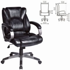 Кресло офисное BRABIX "Eldorado EX-504", экокожа, черное, 530874 в Нижневартовске - nizhnevartovsk.mebel24.online | фото 3