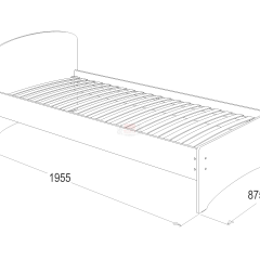 Кровать-2 одинарная (900*1900) в Нижневартовске - nizhnevartovsk.mebel24.online | фото 2