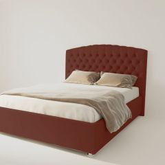 Кровать Берлин с ортопедическим основанием 1200 (велюр бордо) в Нижневартовске - nizhnevartovsk.mebel24.online | фото 1