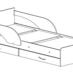 Кровать детская Максимка (Кроха-2) 800*1600 в Нижневартовске - nizhnevartovsk.mebel24.online | фото 2