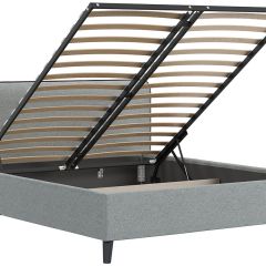 Кровать интерьерная Миа (1600) Купер 18/Кант Лайт 10 в Нижневартовске - nizhnevartovsk.mebel24.online | фото 4