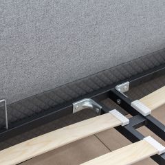 Кровать интерьерная Миа (1600) Купер 18/Кант Лайт 10 в Нижневартовске - nizhnevartovsk.mebel24.online | фото 7