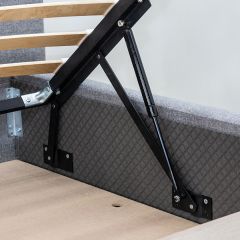 Кровать интерьерная Миа (1600) Купер 18/Кант Лайт 10 в Нижневартовске - nizhnevartovsk.mebel24.online | фото 8