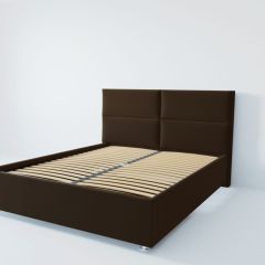 Кровать Корсика с ортопедическим основанием 1400 (экокожа коричневая) в Нижневартовске - nizhnevartovsk.mebel24.online | фото 2