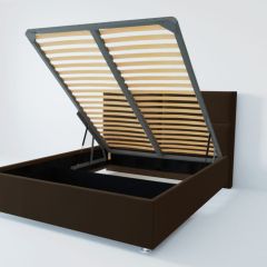 Кровать Корсика с ПМ 1200 (экокожа коричневая) в Нижневартовске - nizhnevartovsk.mebel24.online | фото 1