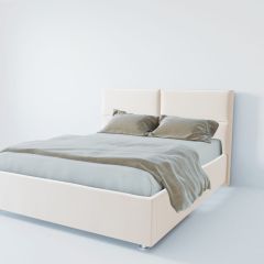 Кровать Корсика с ПМ 1600 (экокожа белая) в Нижневартовске - nizhnevartovsk.mebel24.online | фото 2