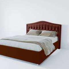 Кровать Нягань с ПМ 1200 (велюр бордо) в Нижневартовске - nizhnevartovsk.mebel24.online | фото 2