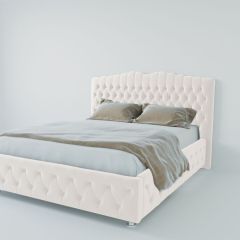 Кровать Нягань с ПМ 2000 (экокожа белая) в Нижневартовске - nizhnevartovsk.mebel24.online | фото 2