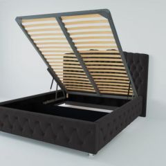 Кровать Нягань с ПМ 800 (экокожа кольт ч) в Нижневартовске - nizhnevartovsk.mebel24.online | фото 2