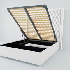 Кровать Версаль ЛЮКС с ПМ 2000 (экокожа белая) в Нижневартовске - nizhnevartovsk.mebel24.online | фото 2