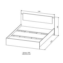 СОФИ СКР1600.1 Кровать 1600 в Нижневартовске - nizhnevartovsk.mebel24.online | фото 2