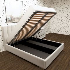 Кровать Терра Люкс интерьерная +основание/ПМ/бельевое дно (200х200) в Нижневартовске - nizhnevartovsk.mebel24.online | фото 3