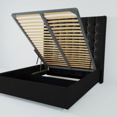 Кровать Венеция ЛЮКС с ПМ 1600 (экокожа кольт ч) в Нижневартовске - nizhnevartovsk.mebel24.online | фото 1