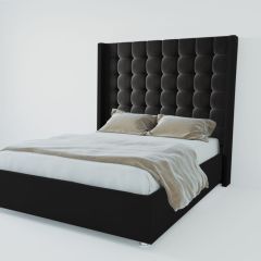 Кровать Венеция ЛЮКС с ПМ 1600 (экокожа кольт ч) в Нижневартовске - nizhnevartovsk.mebel24.online | фото 2