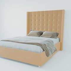 Кровать Венеция ЛЮКС с ПМ 2000 (экокожа бежевая) в Нижневартовске - nizhnevartovsk.mebel24.online | фото 2