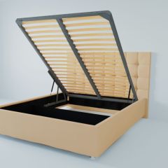 Кровать Венеция с ПМ 1600 (экокожа бежевая) в Нижневартовске - nizhnevartovsk.mebel24.online | фото