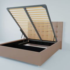 Кровать Венеция с ПМ 1600 (велюр серый) в Нижневартовске - nizhnevartovsk.mebel24.online | фото 1