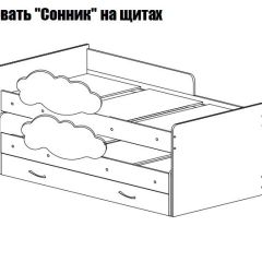 Кровать выкатная Соник (800*1900) в Нижневартовске - nizhnevartovsk.mebel24.online | фото 2