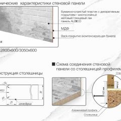 Кухонный фартук со столешницей (А-06) в едином стиле (3050 мм) в Нижневартовске - nizhnevartovsk.mebel24.online | фото 7
