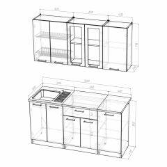 Кухонный гарнитур Инна стандарт 1600 в Нижневартовске - nizhnevartovsk.mebel24.online | фото 3