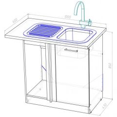 Кухонный гарнитур Лоретта прайм 1200х1400 мм в Нижневартовске - nizhnevartovsk.mebel24.online | фото 15