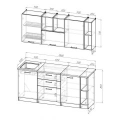 Кухонный гарнитур Надежда макси 4 1800 мм в Нижневартовске - nizhnevartovsk.mebel24.online | фото 2