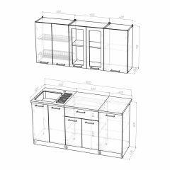 Кухонный гарнитур Светлана стандарт 1600 в Нижневартовске - nizhnevartovsk.mebel24.online | фото 3