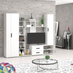 Шкаф Торонто (Белый текстурный) в Нижневартовске - nizhnevartovsk.mebel24.online | фото 2