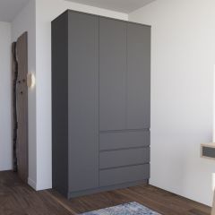 МОРИ МШ 1200.1 Шкаф (графит) в Нижневартовске - nizhnevartovsk.mebel24.online | фото